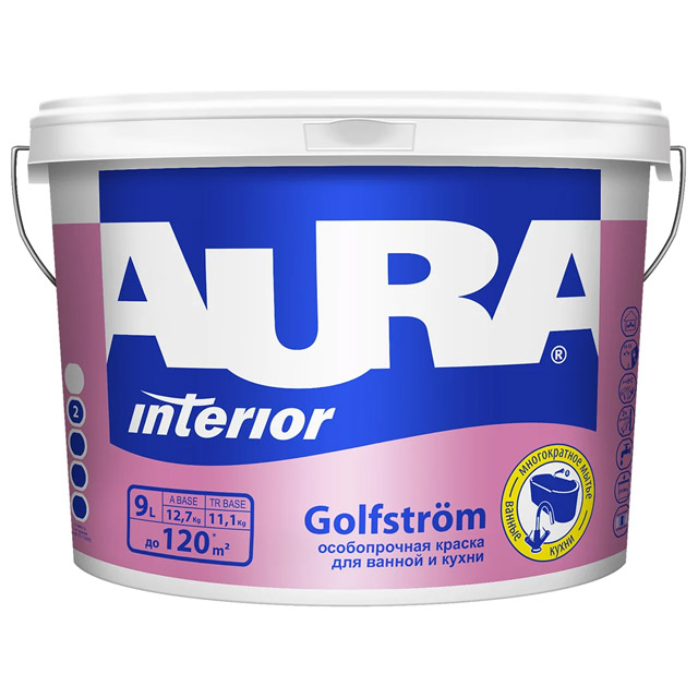 Краска "AURA  Golfstrom TR" 9л