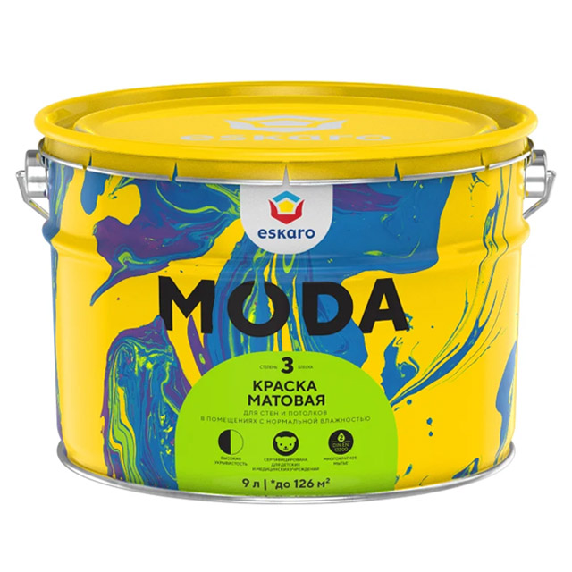 Краска "Eskaro MODA 3" 9л