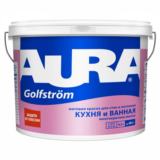Краска "AURA  Golfstrom" 4,5л