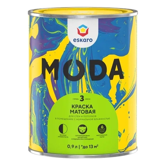 Краска "Eskaro MODA 3 TR" 0,9л