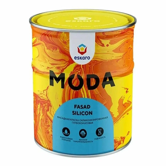 Краска "Eskaro MODA Fasad Silicon" 0,9л
