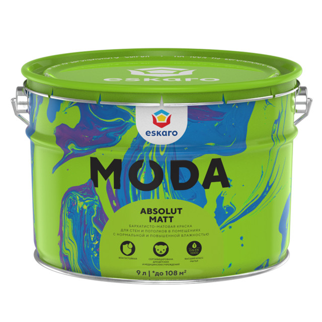 Краска "Eskaro MODA Absolute Matt" 9л
