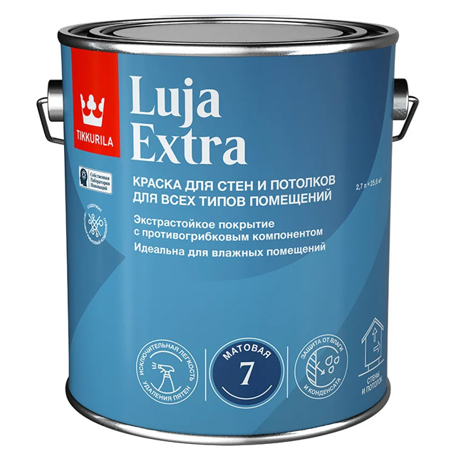 Краска экстра-стойкая LUJA EXTRA C мат 2,7л