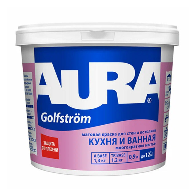 Краска "AURA  Golfstrom" 0,9л