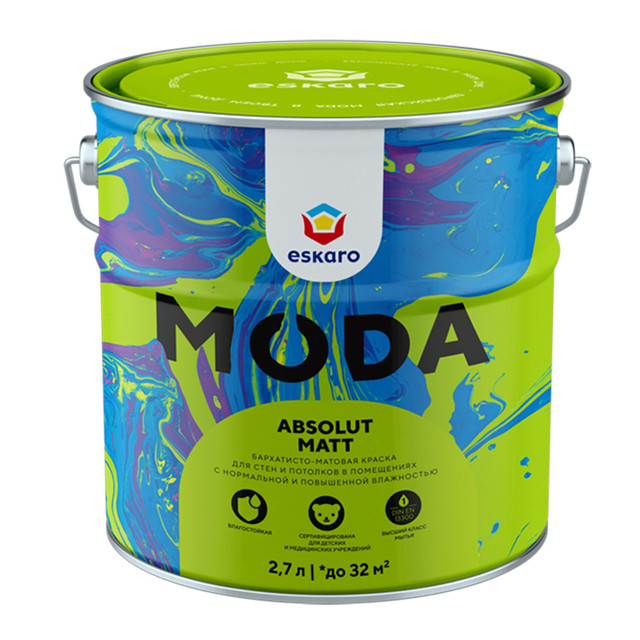 Краска "Eskaro MODA Absolute Matt TR" 2,7л