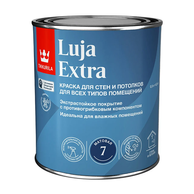 Краска экстра-стойкая LUJA EXTRA A мат 0,9л