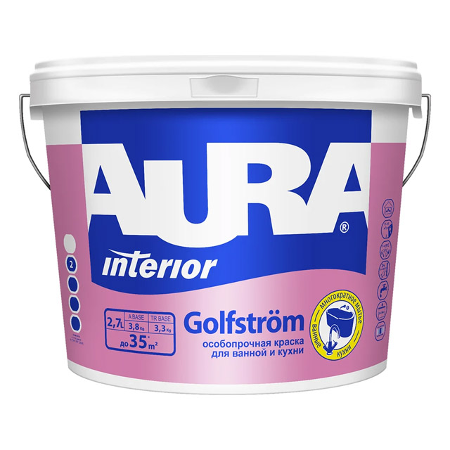 Краска "AURA  Golfstrom" 2,7л